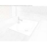 Rectangular recessed washbasin Freisen