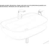 Ceramic washbasin mounted to the wall Rutul