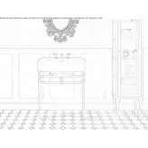 Ceramic console washbasin Bilsdale