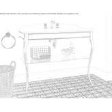 Single console washbasin Kyprinos