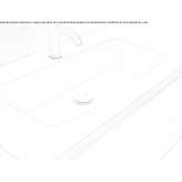 Umywalka Ceramilux® ze zintegrowanym blatem Azyartso