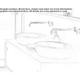 Oval countertop ceramic washbasin Novytsia