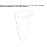 Free-standing ceramic washbasin Rowland