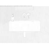 Rectangular single washbasin in Carrara marble Fahrdorf