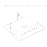 Oval countertop ceramic washbasin Barbalos