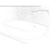 Cristalplant® oval countertop washbasin Loven
