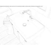 Rectangular ceramic washbasin mounted to the wall Eloy