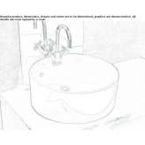 Ceramic countertop washbasin Anapa