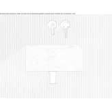Wall-mounted washbasin made of Crema Marfil marble Aalten