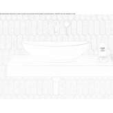 Oval countertop washbasin made of stone resin Yarram