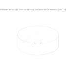 Round ceramic washbasin, countertop Pelm