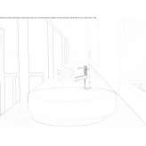 Cristalplant® single round countertop washbasin Krsko