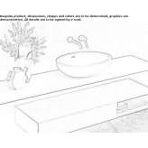 Cristalplant® oval countertop washbasin Gingelom