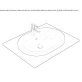 Recessed washbasin in an oval shape Seroa