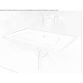 Ceramic washbasin mounted to the wall Ruoti