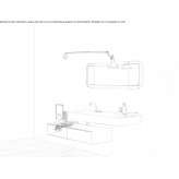 Corian® wall-mounted washbasin Carman