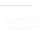 Rectangular washbasin made of porcelain stoneware Gardeja