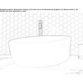Ceramic countertop washbasin Leernes