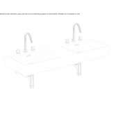 Ceramic double washbasin Thalheim