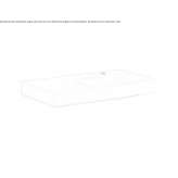 Porcelain stoneware washbasin with integrated countertop Gardeja