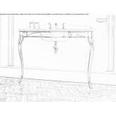 Single console washbasin Kyprinos