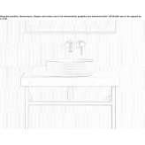 Round countertop washbasin made of Carrara marble Corazon