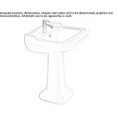 Free-standing ceramic washbasin Polutla