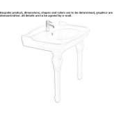 Ceramic console washbasin Polutla