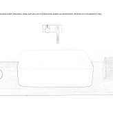 Acovi® rectangular countertop washbasin Rzasnik