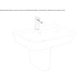 Ceramic washbasin mounted to the wall Brusperk