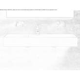 Resin Stone double rectangular wall-mounted washbasin Miletino