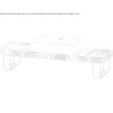Travertine countertop/sink Pradillo