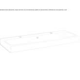 Double sink in porcelain stoneware Elstead
