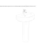 Washbasin on a single pedestal Vilalba