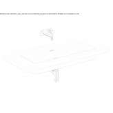Ceramic semi-recessed washbasin with overflow Thalheim