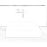 Acovi® rectangular countertop washbasin Rzasnik