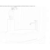 Cristalplant® single oval countertop washbasin Nyhammar