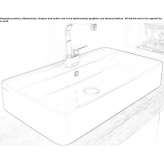 Ceramic countertop washbasin Eloy
