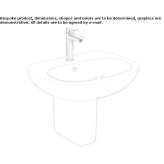 Ceramic washbasin Narcao