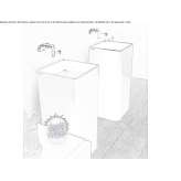 Square ceramic washbasin Eloy