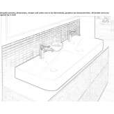 TitanCeram double washbasin Stanwell