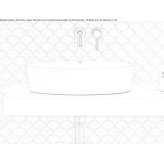 Oval countertop washbasin made of stone resin Rahden