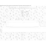 Rectangular countertop washbasin made of stone resin Maurepas