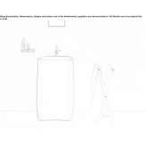 Cristalplant® free-standing washbasin Nantes