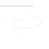 Porcelain stoneware washbasin with overflow Travo