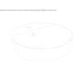 Glassy Chinese washbasin with overflow Plavinas