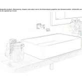 Rectangular ceramic washbasin Eloy