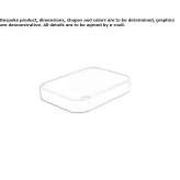 Built-in rectangular ceramic washbasin Rowland