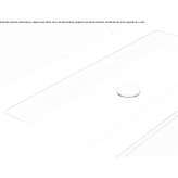 Cristalplant® washbasin with integrated countertop Gohor