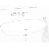 Ceramic washbasin mounted to the wall Campese
